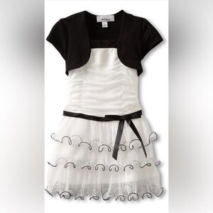 Amy’s Closet Little Girls' Triple Tier Dress with Shrug